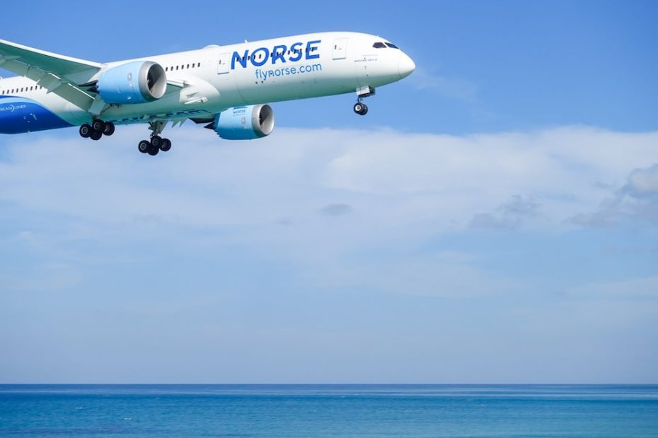 Norse airplane landing in Phuket